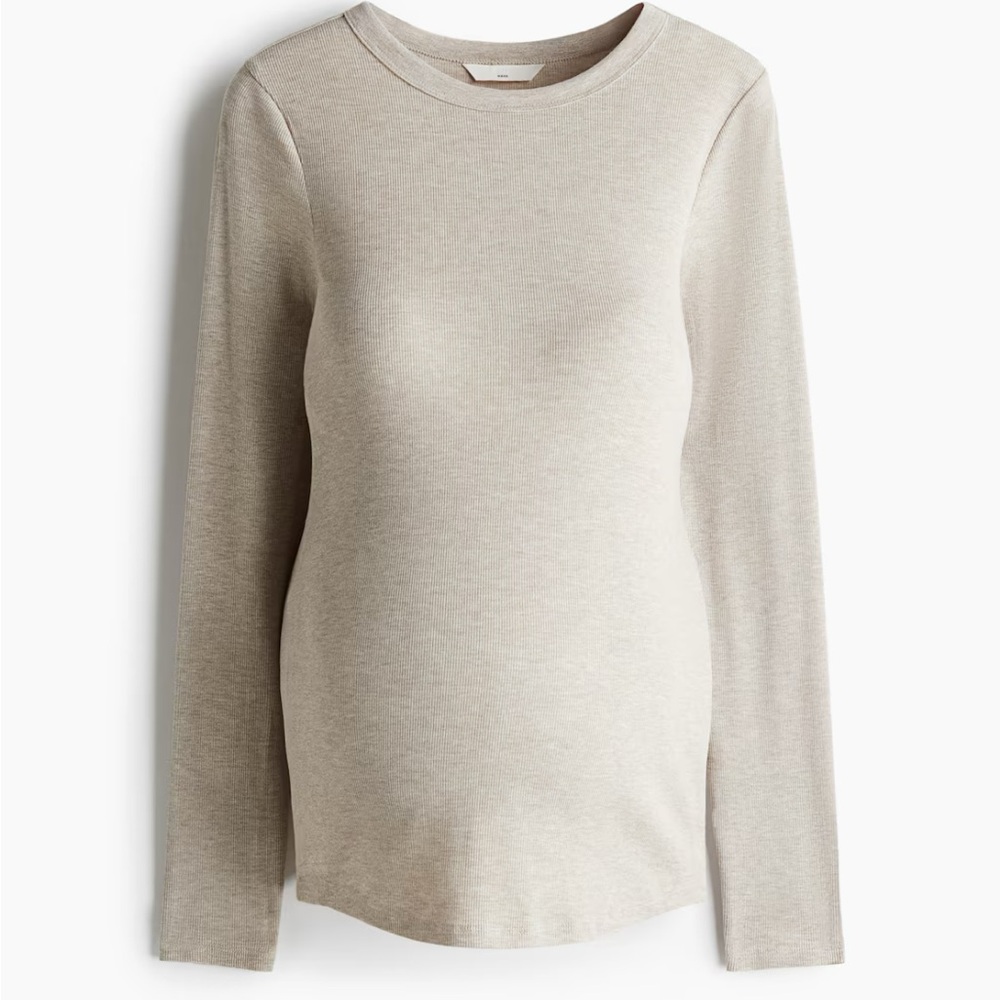 Perfect condition H&M maternity ribbed long sleeve top in size small